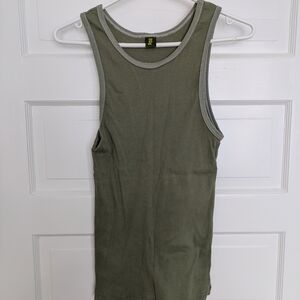 BDG Sage Green Tank with Gray Trim